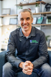 Photo of Ben Lee, who is working towards earning his MBA at UWSP at Marshfield while working full-time as the CEO and president of Staab Construction.