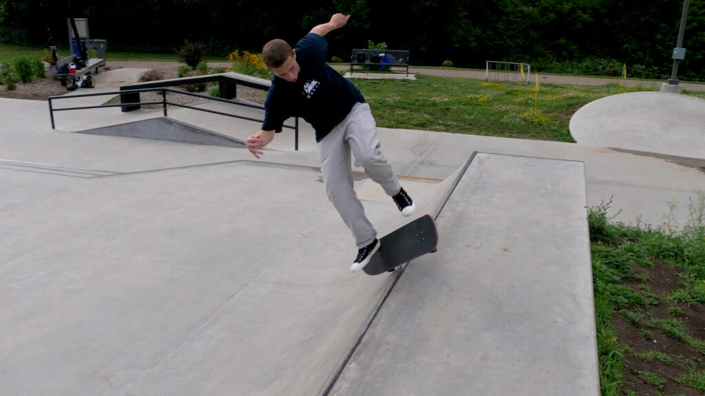 Photo of skateboarder