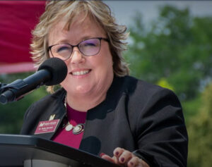 Photo: Shelly Mondeik, who holds two UW-Stout degrees, became president of Mid-State Technical College in 2017. / Submitted photo