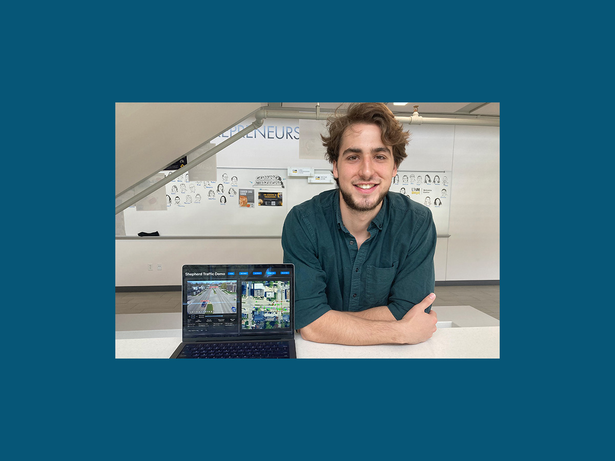 How math and impatient driving inspired student’s award-winning startup