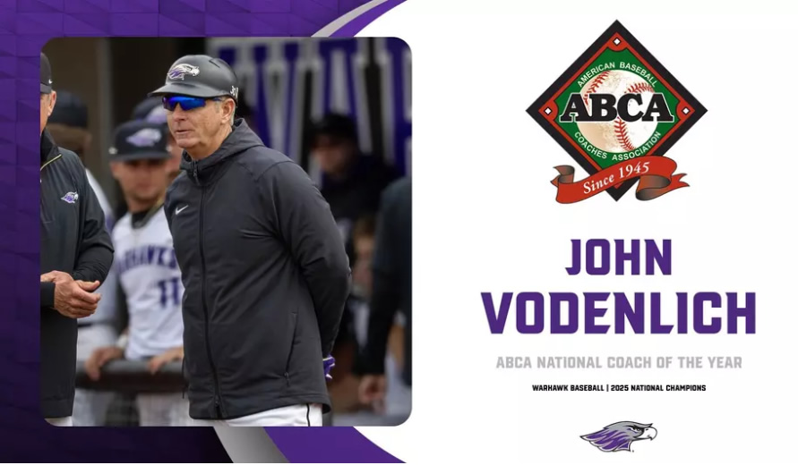 UW-Whitewater’s Vodenlich named ABCA National Coach of the Year