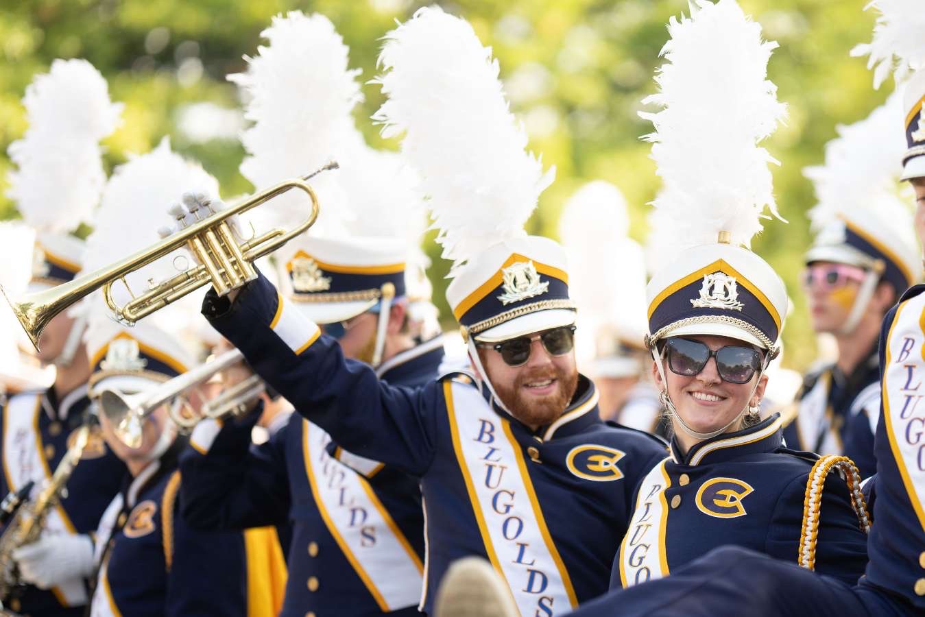 Blugold brass: Honors graduate and marching band leader Jack Petrizzo