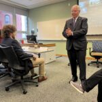 This photo was taken of participants at the October 27, 2023, University of Wisconsin System Shared Governance Council meeting at the Pyle Center in Madison. 