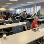 Participants at the February 2, 2024, Universities of Wisconsin Shared Governance Council meeting at the Pyle Center on the University of Wisconsin-Madison campus.