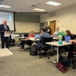 Participants at the February 2, 2024, Universities of Wisconsin Shared Governance Council meeting at the Pyle Center on the University of Wisconsin-Madison campus.