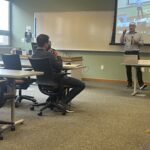 Jason Beier of the Universities of Wisconsin addressing the May 2, 2025, Shared Governance Council meeting at the Pyle Center in Madison, Wisconsin.